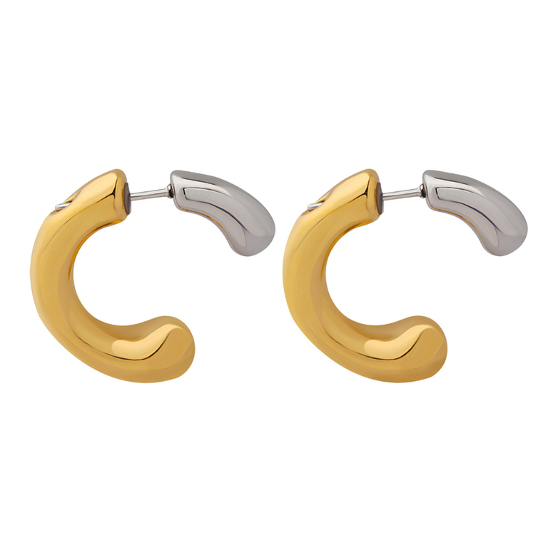 Luna Two-tone Earrings - Image 1
