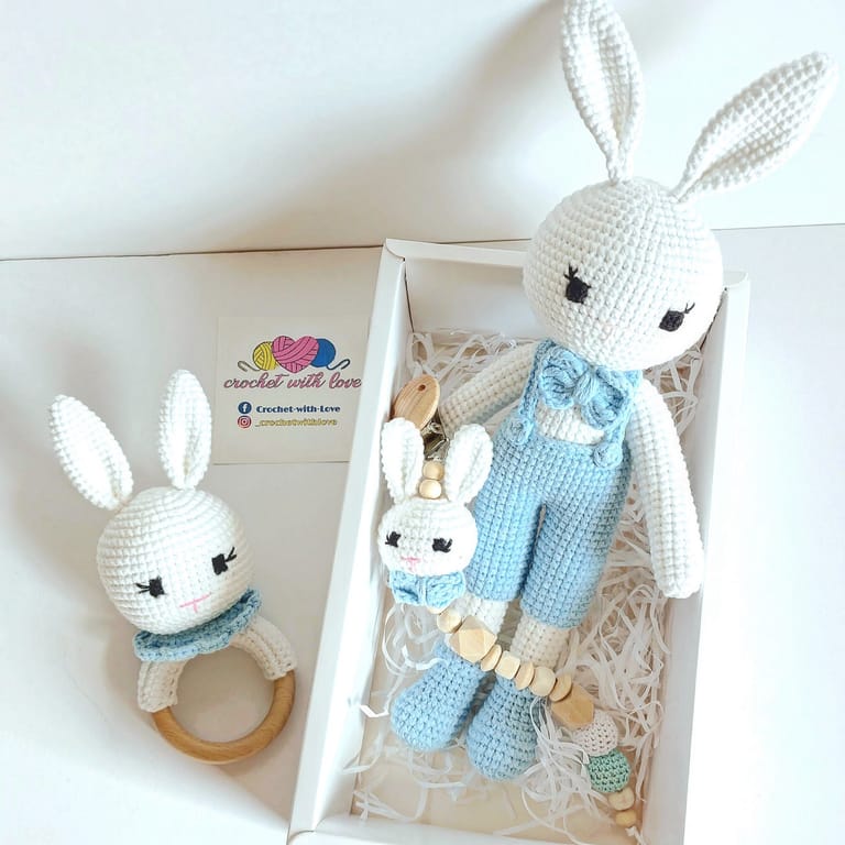 Bunny Baby Boy Gift Set - Image 3