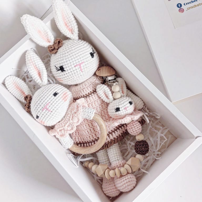 Bunny Baby Girl Gift Set - Image 1