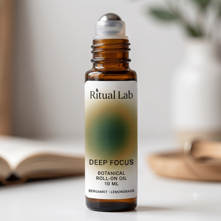 Deep focus | Your chosen blend — Botanical Roll-on Oil 10 ml - Image 1
