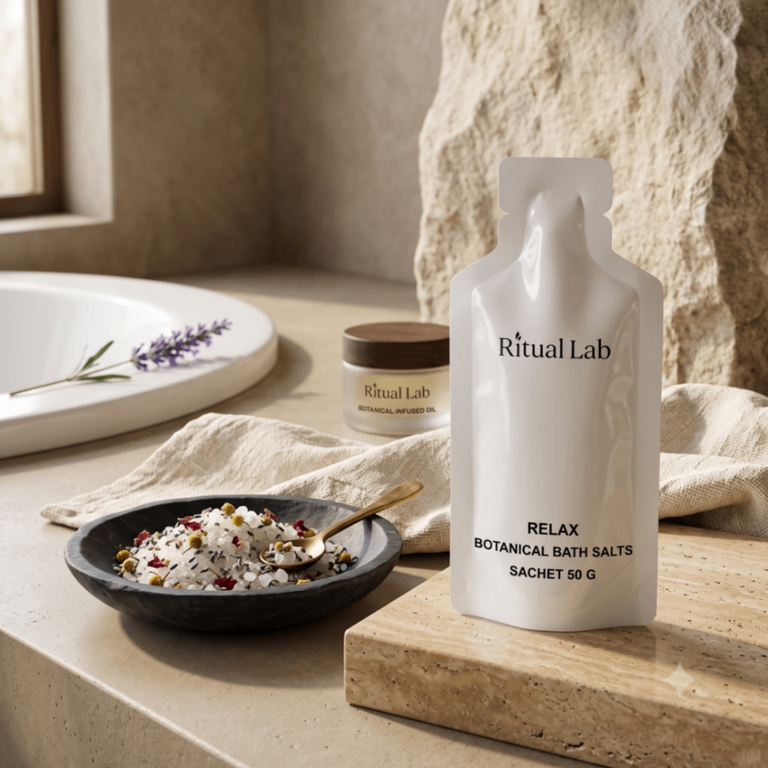 Relax | Your chosen blend — Botanical Bath Salts Sachet 50 g - Image 2