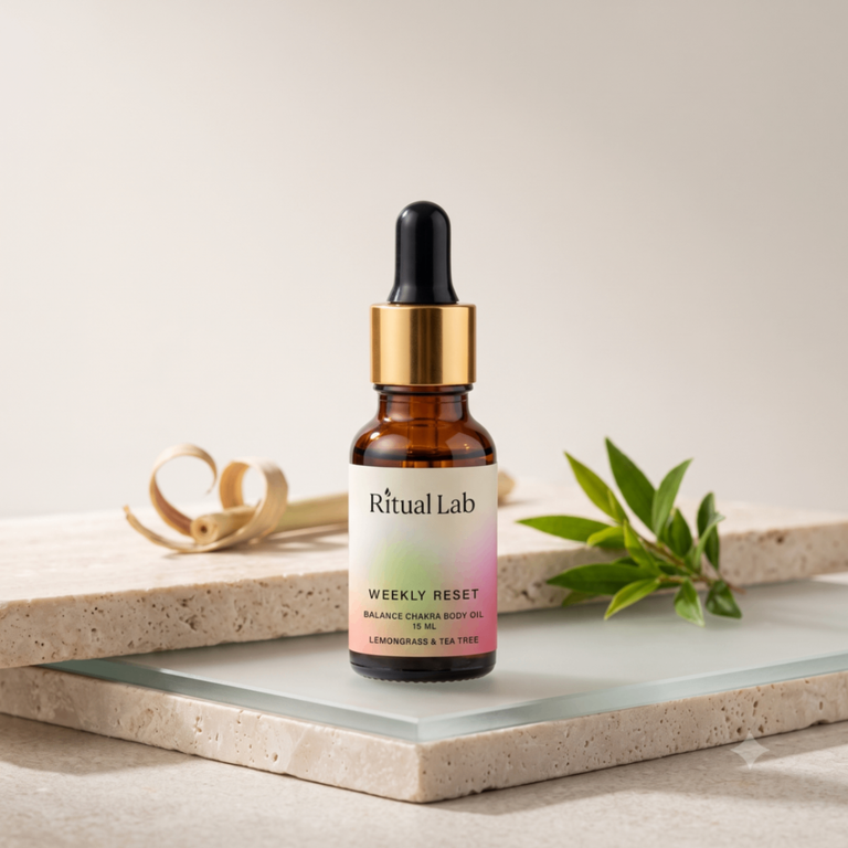 Weekly reset | Lemongrass & Tea Tree — Balance Chakra Body Oil - Image 1