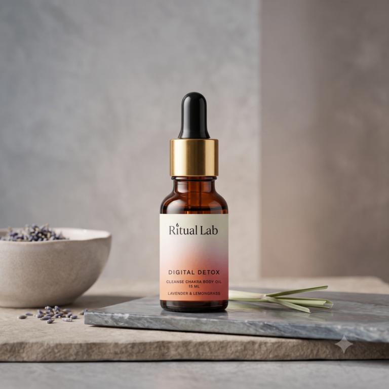 Digital detox | Lavender & Lemongrass — Cleanse Chakra Body Oil - Image 1