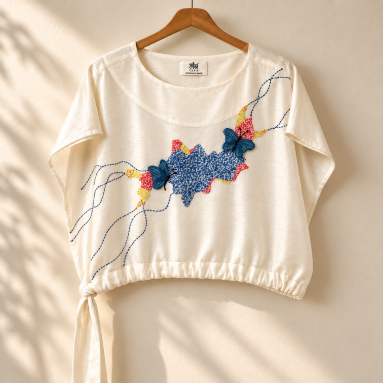 Ivory Butterfly Top - Image 1