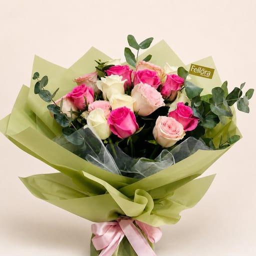 Bouquet Of Mixed Roses-A7