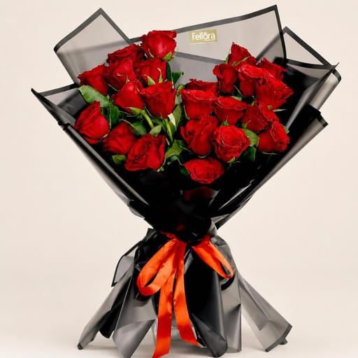 Bouquet Of 25 Red Roses-A16
