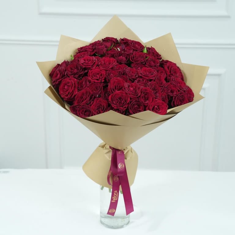 21 Red Spray Rose Bouquet-A45 - Image 2