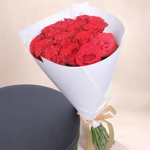 15 Premium Red Rose Bouquet-A53