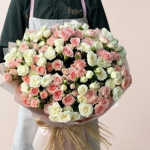 Blush Spray Rose Bouquet-A65