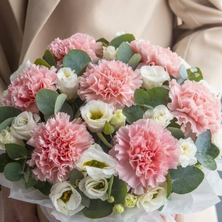 Box Of Carnation And Lisianthus-A115 - Image 5