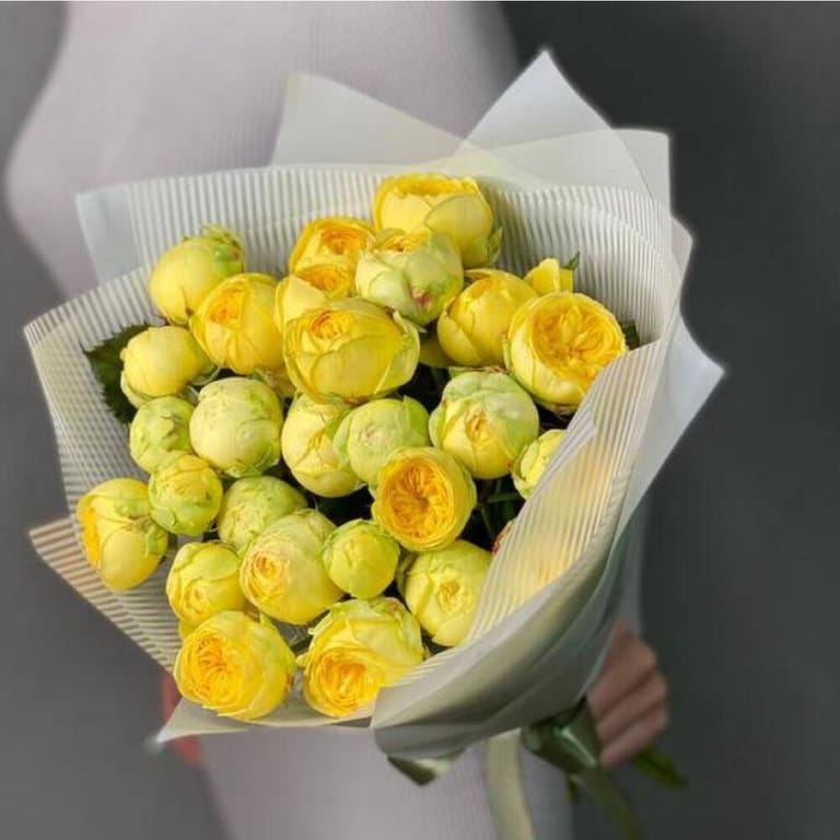 Bouquets Of Yellow Peony Rose-A169 - Image 1