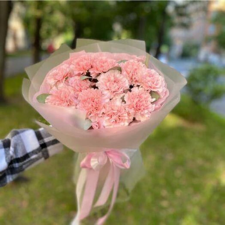 15 Pink Carnation Bouquet-A148 - Image 3
