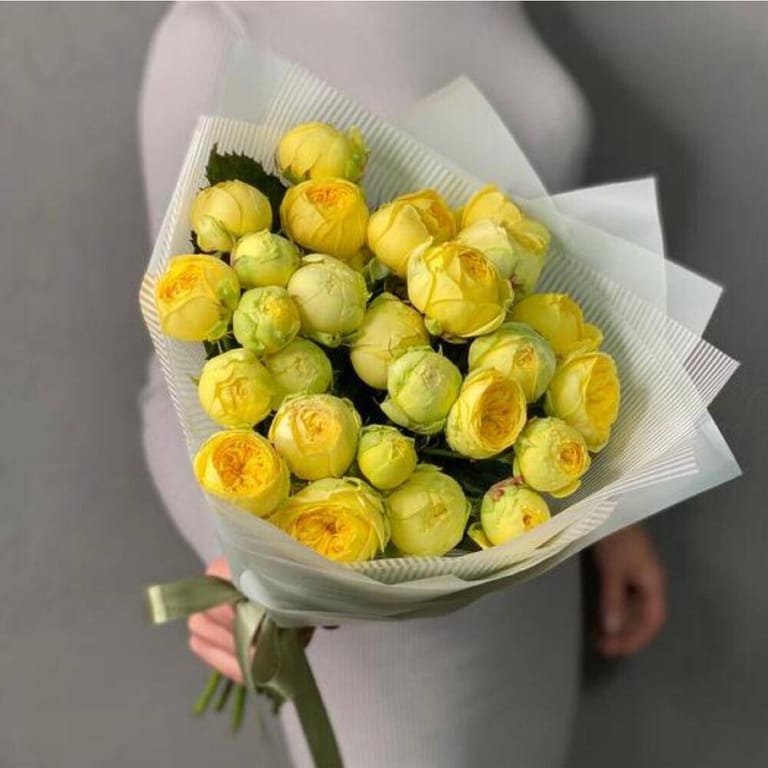 Bouquets Of Yellow Peony Rose-A169 - Image 3