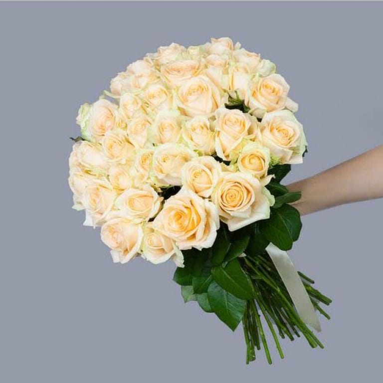 51 Peach Roses Bouquet-A174 - Image 1