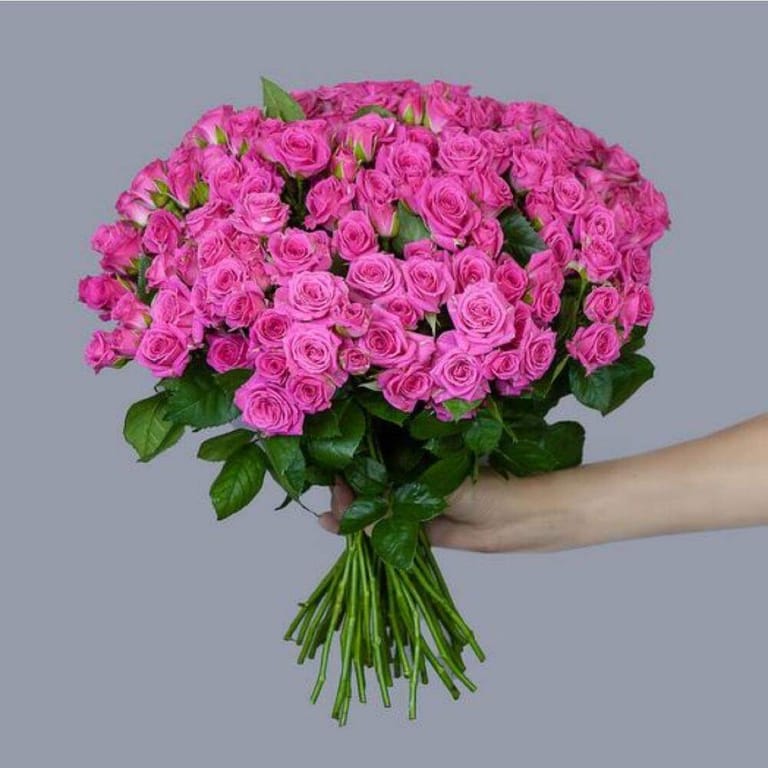 51 Luxury Pink Spray Rose Bouquet-A173 - Image 2