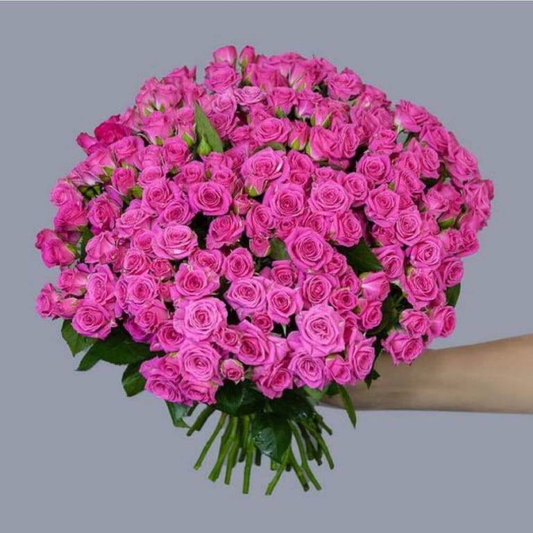 51 Luxury Pink Spray Rose Bouquet-A173 - Image 3