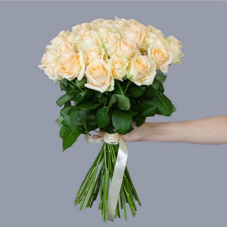 51 Peach Roses Bouquet-A174 - Image 3