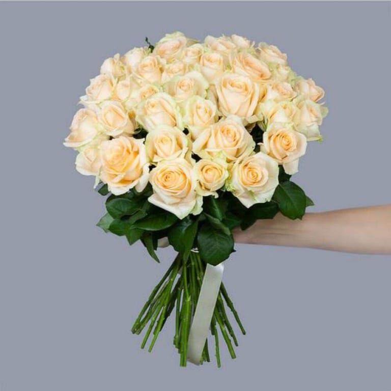 51 Peach Roses Bouquet-A174 - Image 4