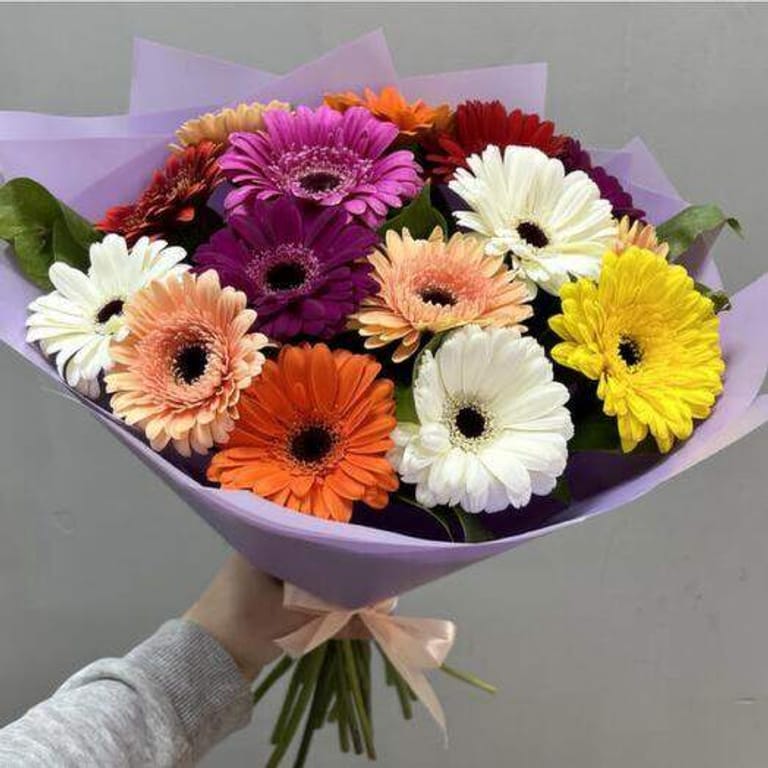 15 Colorful Gerbera Bouquet-A191 - Image 4