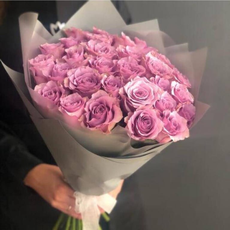 29 Tiara Purple Rose Bouquet-A205 - Image 2