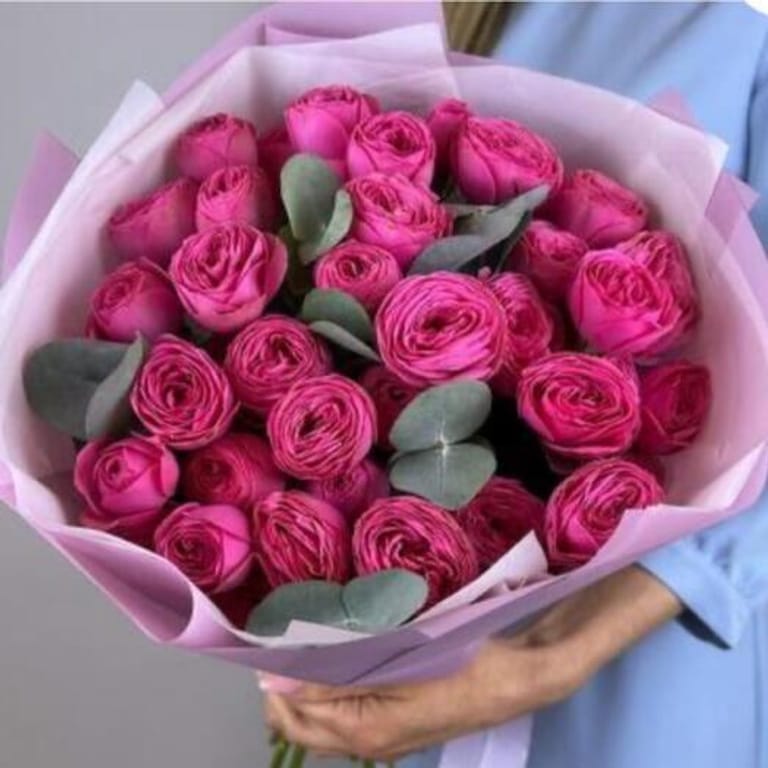 15 Garden Peony Rose Giselle Bouquet-A268 - Image 2