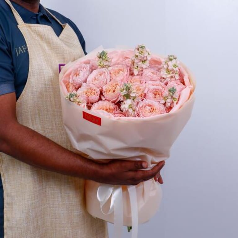 15 Julietta Peony Roses Bouquet-A292 - Image 3