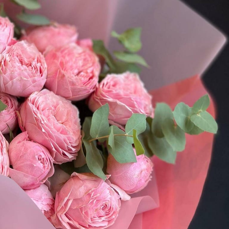 Bouquet Of 11 Peony Roses Mansfield Park-A344 - Image 3