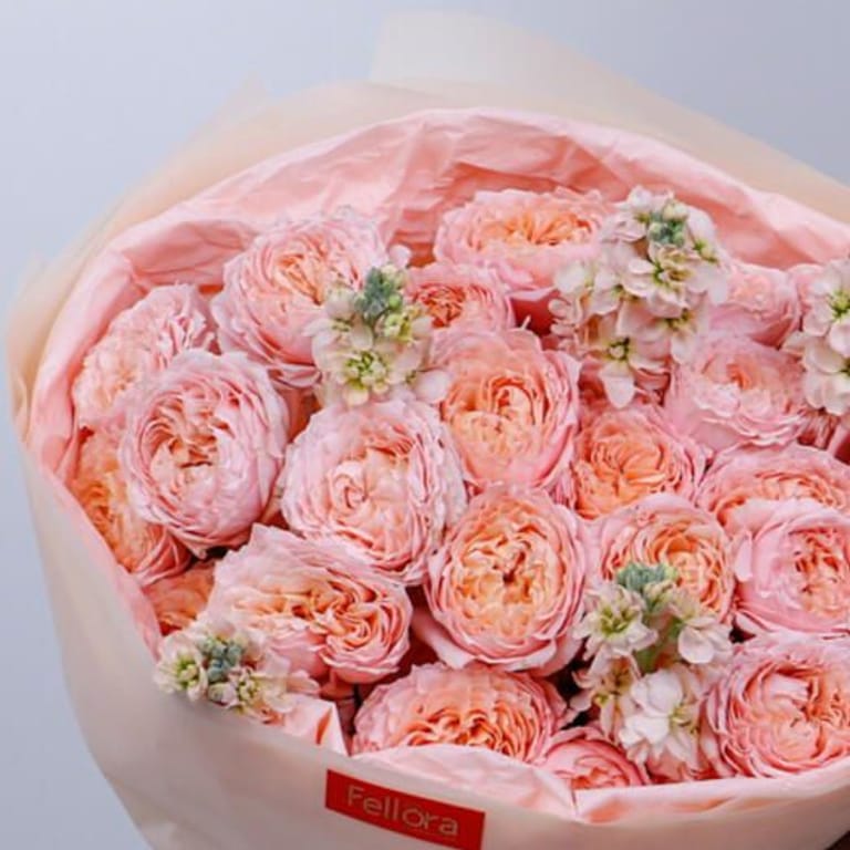 15 Julietta Peony Roses Bouquet-A292 - Image 6
