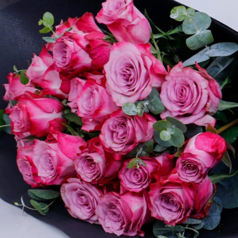 21 Deep Purple Roses Bouquet-A287 - Image 5