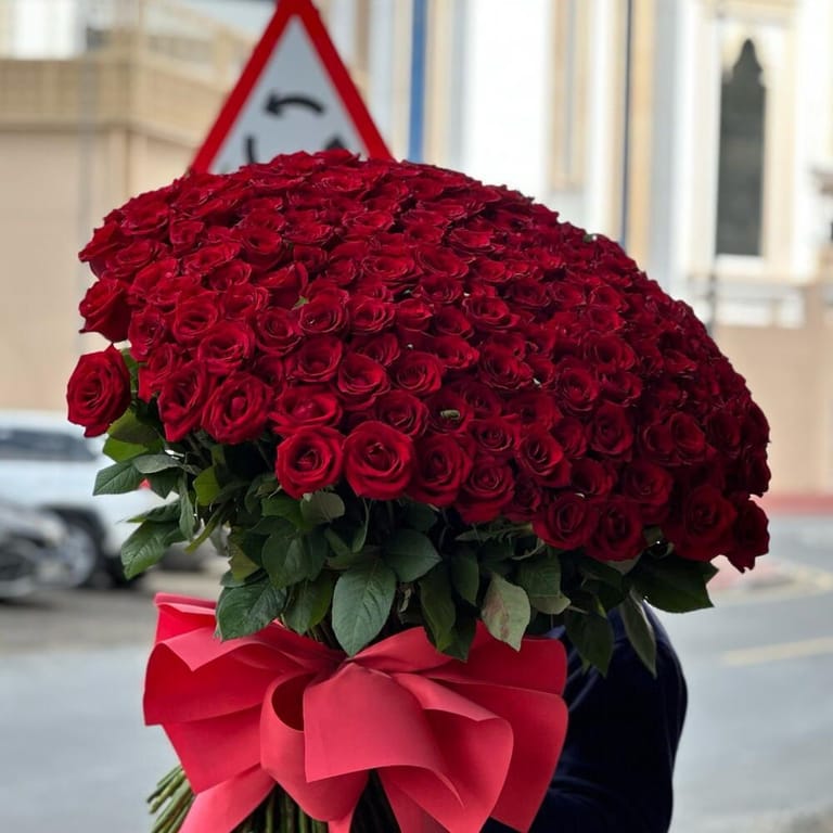 201 Red Roses Hand Tied Luxury Bouquet-A452 - Image 2