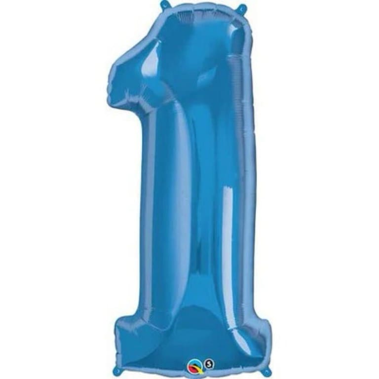 Blue Number 1 Helium Foil Balloon-A524 - Image 1