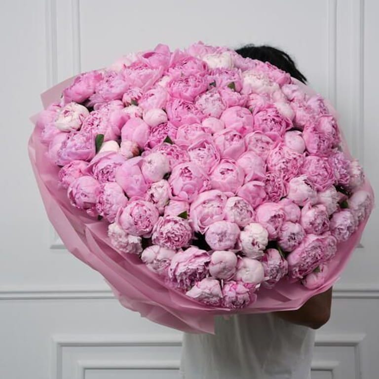 101 Pink Peonies Grand Luxury Bouquet-A578 - Image 1