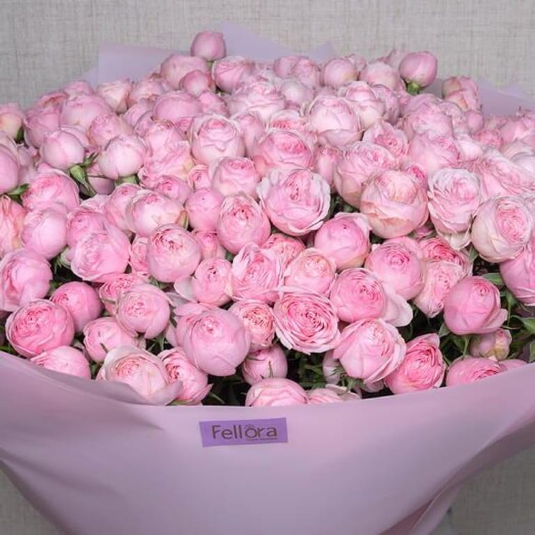 101 Grand Pink Peony Roses Luxury Bouquet-A564 - Image 5