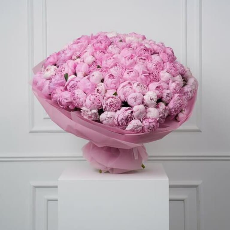 101 Pink Peonies Grand Luxury Bouquet-A578 - Image 4