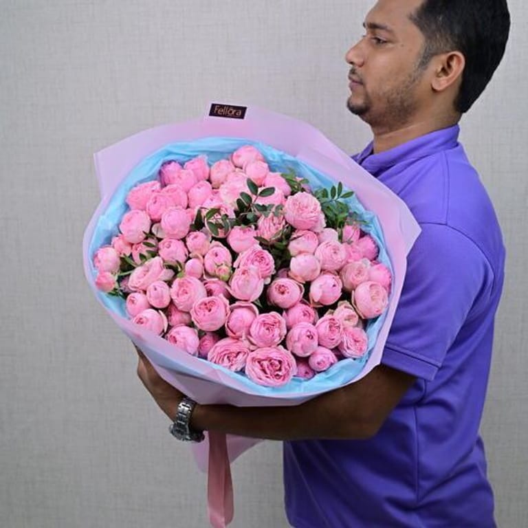 15 Mansfield Park Peony Rose Luxury Bouquet-A604 - Image 4