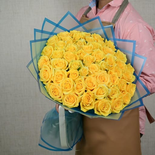 51 Yellow Roses Luxury Bouquet-A657