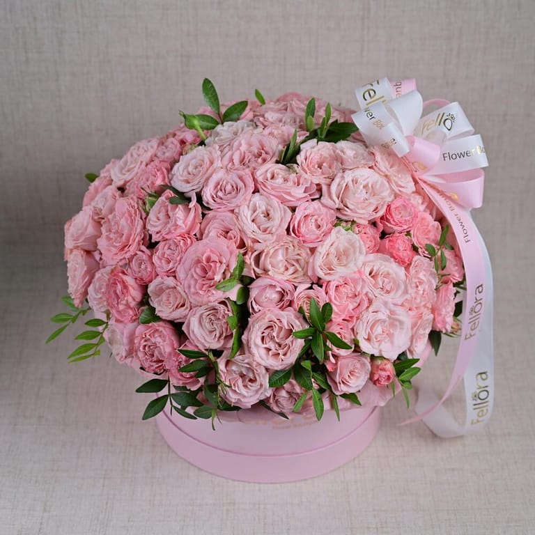 21 Madam Bombastic Spray Roses Luxury Flower Box-A649 - Image 3