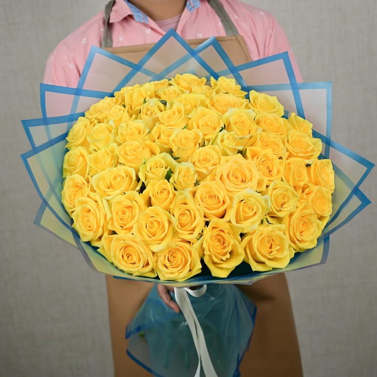 51 Yellow Roses Luxury Bouquet-A657 - Image 3