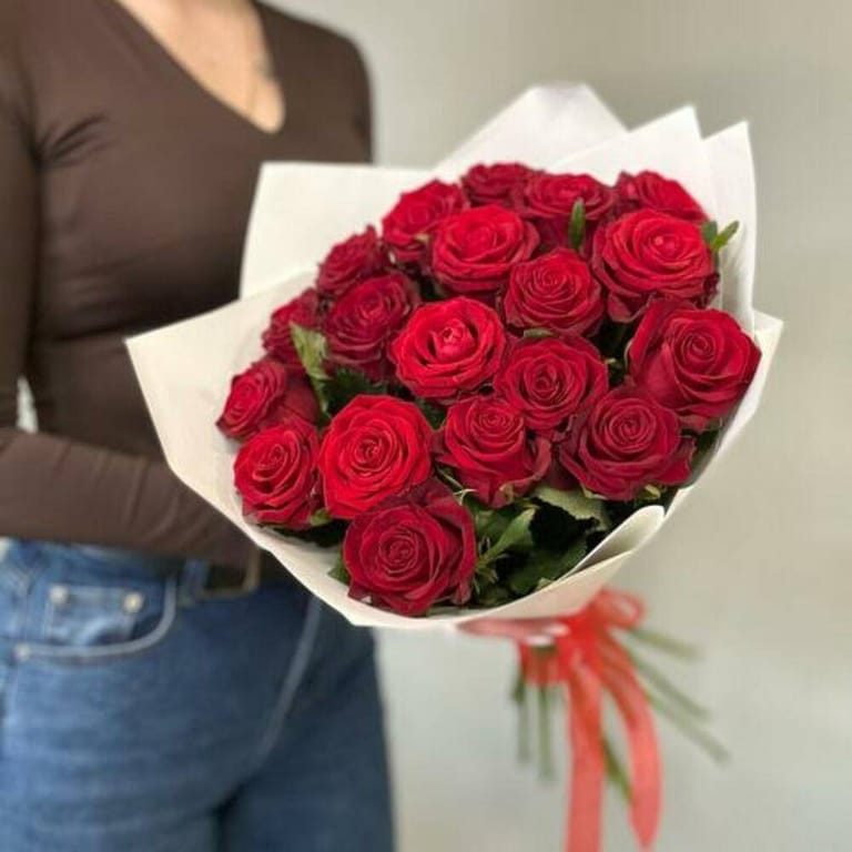 21 Premium Red Roses Bouquet-A702 - Image 1