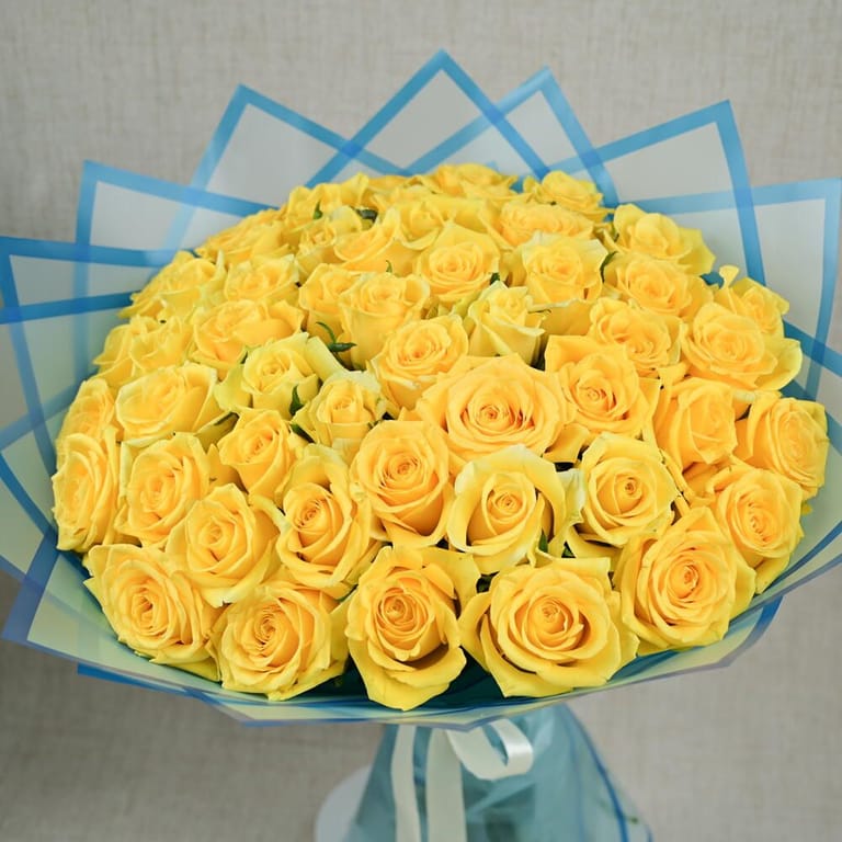 51 Yellow Roses Luxury Bouquet-A657 - Image 5