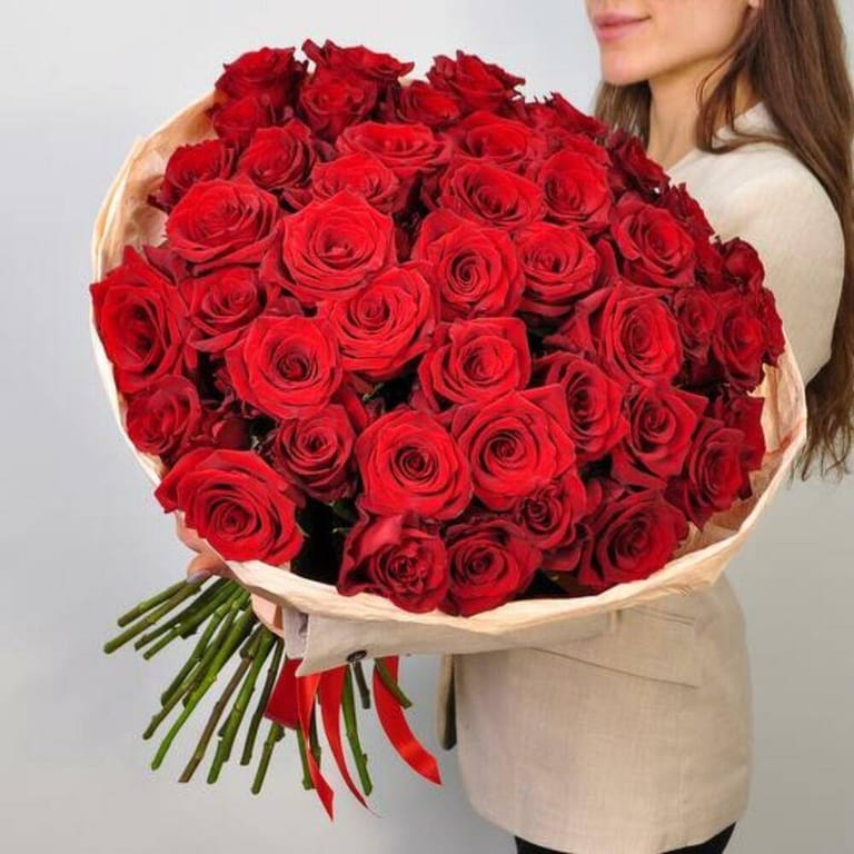 51 Premium Red Roses Luxury Bouquet-A696 - Image 3
