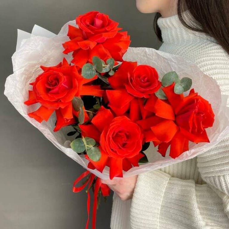 Blush Red Roses Luxury Bouquet-A800 - Image 4
