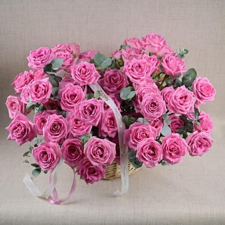 101 Pink Roses Luxury Basket-A806 - Image 4
