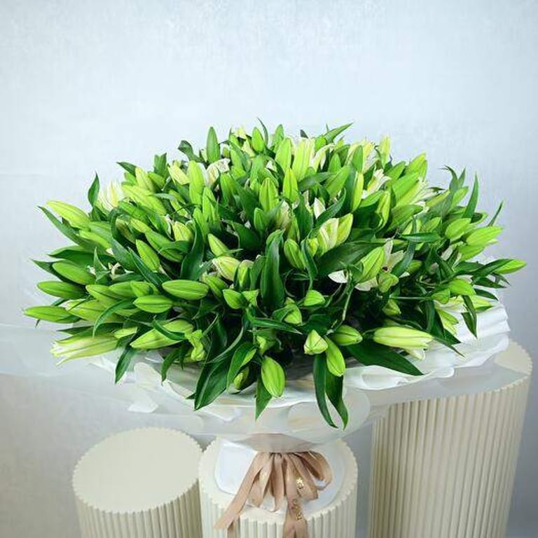 101 White Lilies Luxury Bouquet-A967 - Image 2