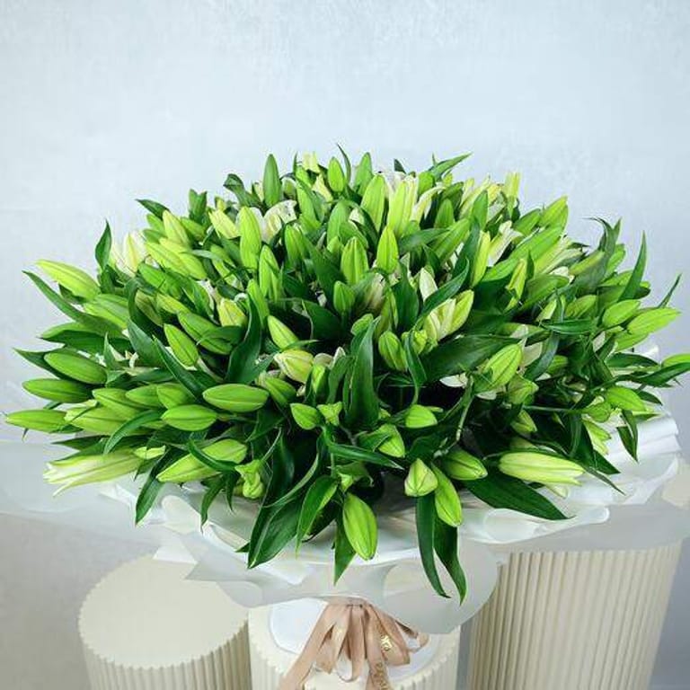 101 White Lilies Luxury Bouquet-A967 - Image 4