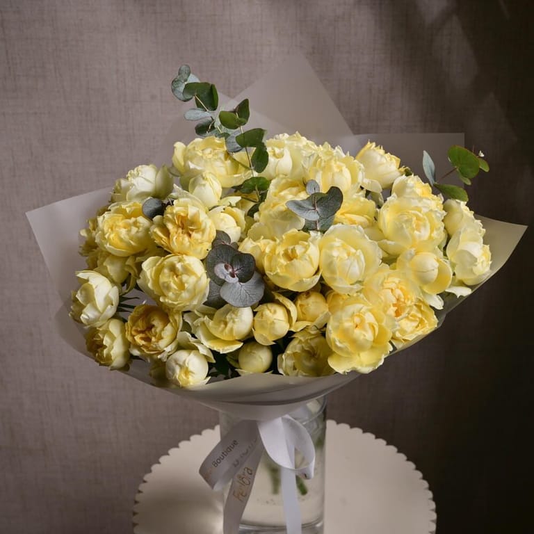 9 Julietta Limoncella Peony Roses Luxury Bouquet-A1186 - Image 3