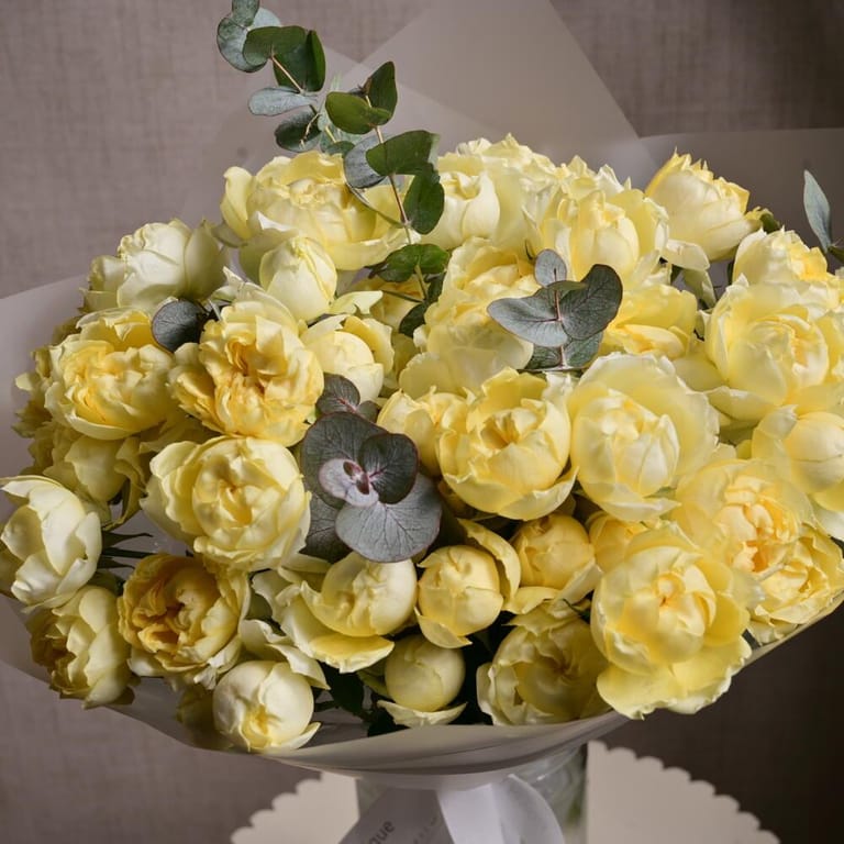 9 Julietta Limoncella Peony Roses Luxury Bouquet-A1186 - Image 5