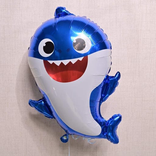 Blue Baby Shark Helium Foil Balloon-A1278