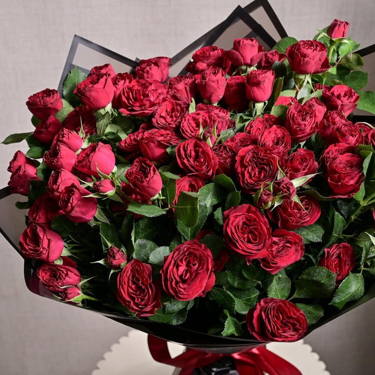 15 Stems Red Spray Roses Bouquet-A1208 - Image 4