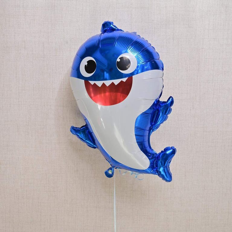 Blue Baby Shark Helium Foil Balloon-A1278 - Image 2